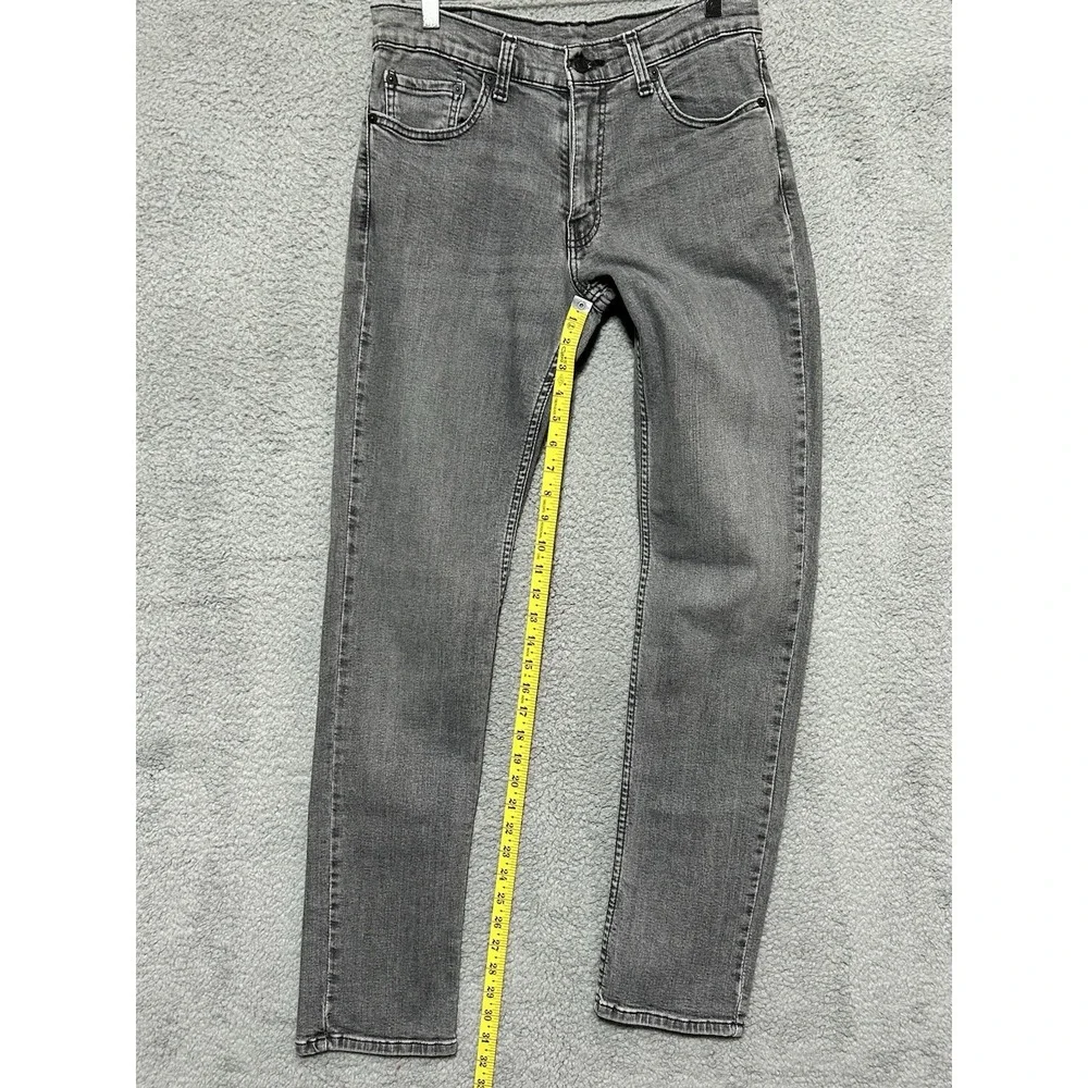 Levis 511‎ Jeans Mens Sz 31.5X32 Gray 5 Pocket Straight Denim Classic Normcore
